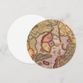 Antiek kaart van de Noordpool Kaart door Mercator (Voorkant / Achterkant)