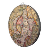 Antiek kaart van de Noordpool Kaart door Mercator Dartbord (Voorkant Rechts)
