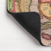 Antiek kaart van de Noordpool Kaart door Mercator Muismat (Hoek)