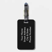  Antiek kaart van de Oude Wereld Bagagelabel (Achterkant verticaal)