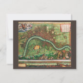 Antiek kaart van de straat Londen door Johannes de (Voorkant)