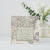 Antiek kaart van de Verenigde Staten Bewegende aan (Staand voorkant)