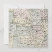 Antiek kaart van de Verenigde Staten Bewegende aan (Achterkant)