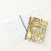 Antiek kaart van de Verenigde Staten Notitieboek (Binnen)
