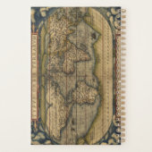 Antiek kaart van de wereld planner (Achterkant)
