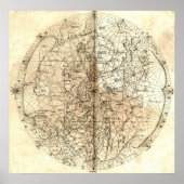 Antiek kaart van de wereld poster (Voorkant)