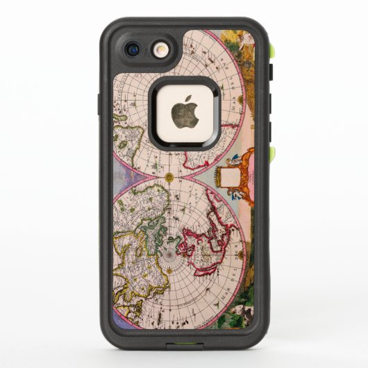  Antiek kaart van de wereld van de Polen (Achterkant)