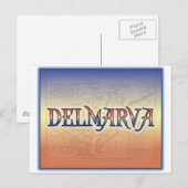 Antiek kaart van DelMarVa (Voorkant / Achterkant)