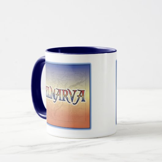 Antiek kaart van DelMarVa Mok (Voorkant links)