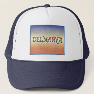 Antiek kaart van DelMarVa Trucker Pet