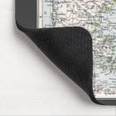 Antiek Kaart van Denemarken, Denemarken, 1905 Muismat (Hoek)