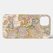  Antiek kaart van Europa Case-Mate iPhone Case (Achterkant (horizontaal))
