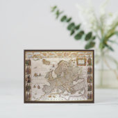 Antiek kaart van Europa door Willem Jansz Blaeu, c (Staand voorkant)