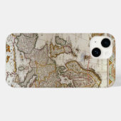 Antiek kaart van Europa door Willem Jansz Blaeu, c Case-Mate iPhone Case (Achterkant (horizontaal))