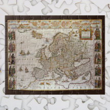 Antiek kaart van Europa door Willem Jansz Blaeu, c