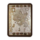 Antiek kaart van Europa door Willem Jansz Blaeu, c Magneet (Verticaal)