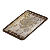 Antiek kaart van Europa door Willem Jansz Blaeu, c Magneet (Linkerzijde)