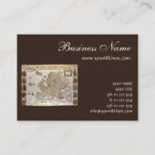 Antiek kaart van Europa door Willem Jansz Blaeu, c Visitekaartje (Voorkant)