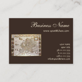 Antiek kaart van Europa door Willem Jansz Blaeu, c Visitekaartje