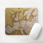 Antiek kaart van europa . Oude wereld. Muismat (Met muis)