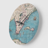 Antiek kaart van Florida en Cuba Grote Klok (Hoek)