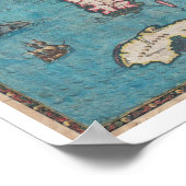 Antiek kaart van Florida en Cuba Poster (Hoek)