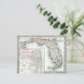 Antiek kaart van Florida & Mobile, Alabama (Staand voorkant)