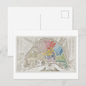 Antiek kaart van het Amsterdamse Briefkaart (Voorkant / Achterkant)