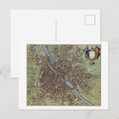 /Antiek kaart van het Briefkaart (Voorkant / Achterkant)