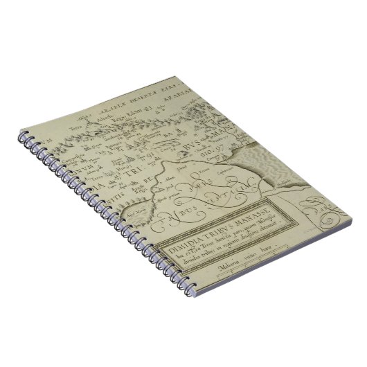 Antiek kaart van het Heilige Land Notitieboek (Rechterzijde)