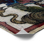 Antiek kaart van het Midden-Oosten Poster (Hoek)