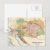 Antiek kaart van het Oostenrijkse Rijk (Voorkant / Achterkant)