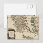  Antiek kaart van het oude Griekenland Graecia Vet (Voorkant / Achterkant)