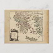  Antiek kaart van het oude Griekenland Graecia Vet (Voorkant)