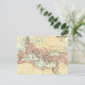 Antiek kaart van het Romeinse Rijk (Staand voorkant)