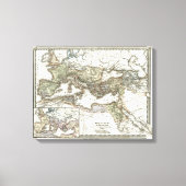 Antiek Kaart van het Romeinse Rijk Canvas Afdruk (Voorkant)
