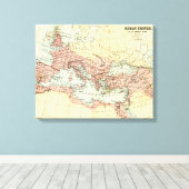Antiek kaart van het Romeinse Rijk Canvas Afdruk (Insitu (Houten vloer))