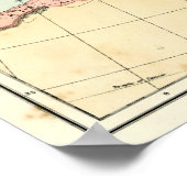 Antiek kaart van het Romeinse Rijk Poster (Hoek)