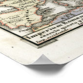 Antiek Kaart van het Romeinse Rijk Poster (Hoek)