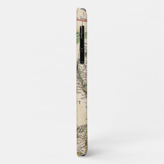 Antiek kaart van het Verenigd Koninkrijk Case-Mate iPhone Case (Achterkant/links)