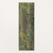 Antiek kaart van Houston, Texas met de buffelrivie Yogamat (Voorkant)