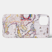 Antiek kaart van India uit 1650 Case-Mate iPhone Case (Achterkant (horizontaal))