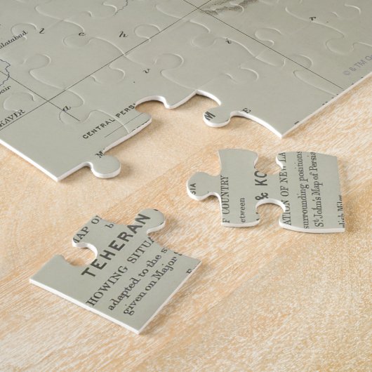 Antiek kaart van Iran Legpuzzel (Zijkant)