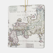 Antiek kaart van Japan | 1769 Keramisch Ornament (Links)