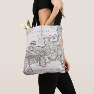 Antiek kaart van Japan 1769 Tote Bag