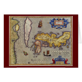 Antiek kaart van Japan door Mercator en Hondius