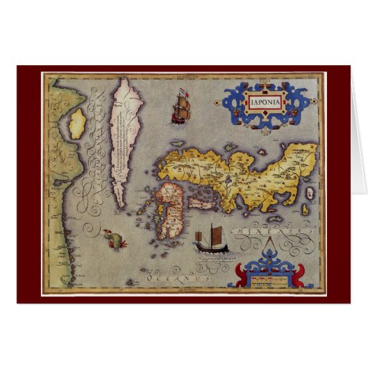 Antiek kaart van Japan door Mercator en Hondius (Voorkant Horizontaal)