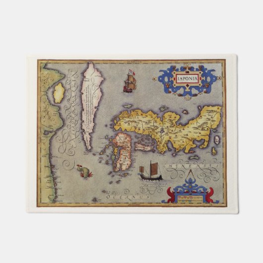 Antiek kaart van Japan door Mercator en Hondius Deurmat (Voorkant)