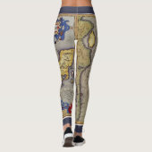 Antiek kaart van Japan door Mercator en Hondius Leggings (Achterkant)