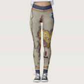 Antiek kaart van Japan door Mercator en Hondius Leggings (Voorkant)